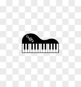 矢量黑白钢琴键盘元素