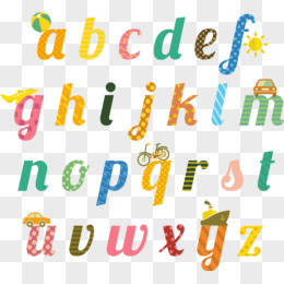 26个童趣英文字母设计矢量素材