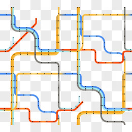 地铁线路图免抠素材