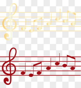 五线谱上的音符矢量音乐素材