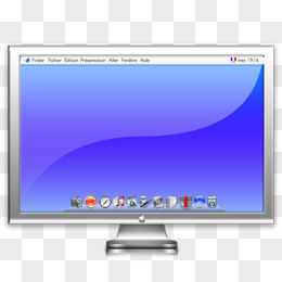 手绘图标素材苹果电脑图标素材 电脑显示屏