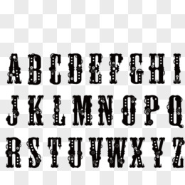 数字字母 朋克字母 复古字母