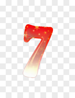 渐变红旗字母数字3