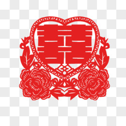 喜字双喜剪纸