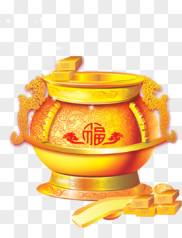 金色聚宝盆