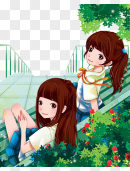 卡通小女孩