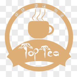 简约奶茶logo