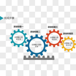 齿轮创意流程图.