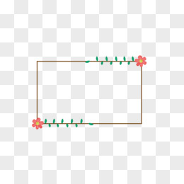 简单可爱的花儿边框