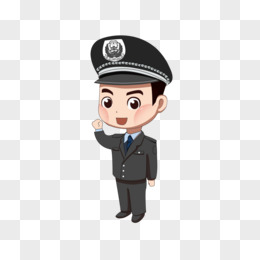 中国警察卡通人物素材