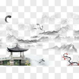 中国风墨画