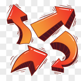 手绘卡通箭头免抠元素