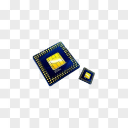 蓝色电子微芯片免扣素材