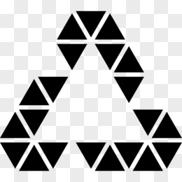 多边形的三角回收标志图标