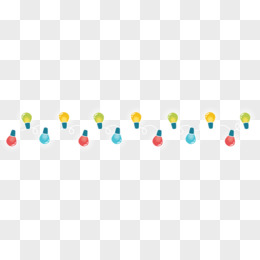 卡通彩灯灯泡装饰图案