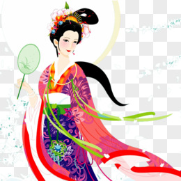 月亮上的美女