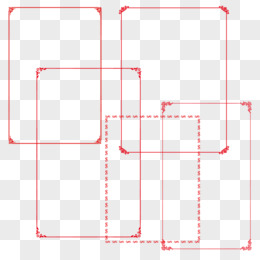 红色 花纹边框图片