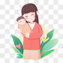 抱孩子