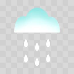 天气预报图标下雨图标元素