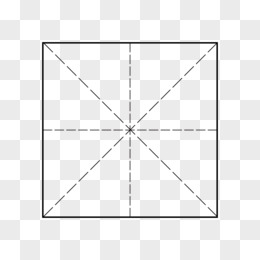 手绘黑色田字格边框元素