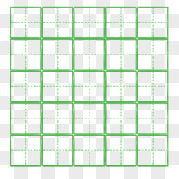 绿色田字格边框元素