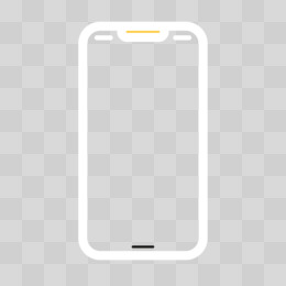 白色iphone12样机边框素材