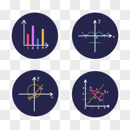 一组手绘卡通数学公式图标元素