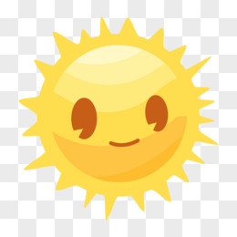 手绘卡通温暖太阳元素