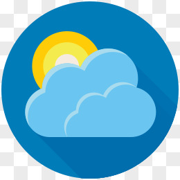 天气多云带阴影logo图标