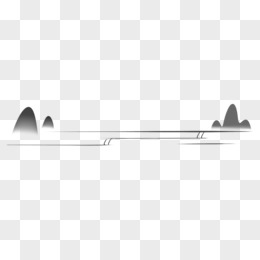 古风水墨分割线免抠素材