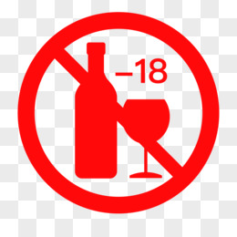 矢量标识18岁未成年禁止饮酒素材