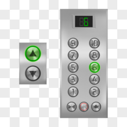 手绘矢量仿真电梯按钮素材