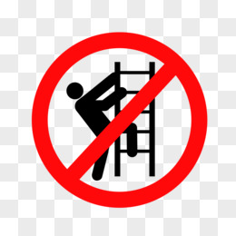 扁平矢量禁止攀爬楼梯图标素材