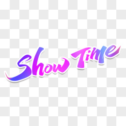 showtime彩色渐变艺术字