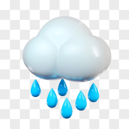 3D天气下雨免抠元素