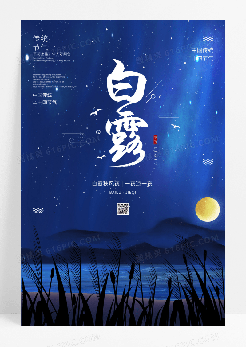 星光二十四节气节日海报