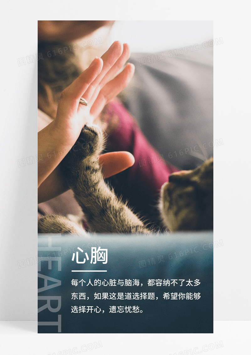  心胸手机海报配图图片