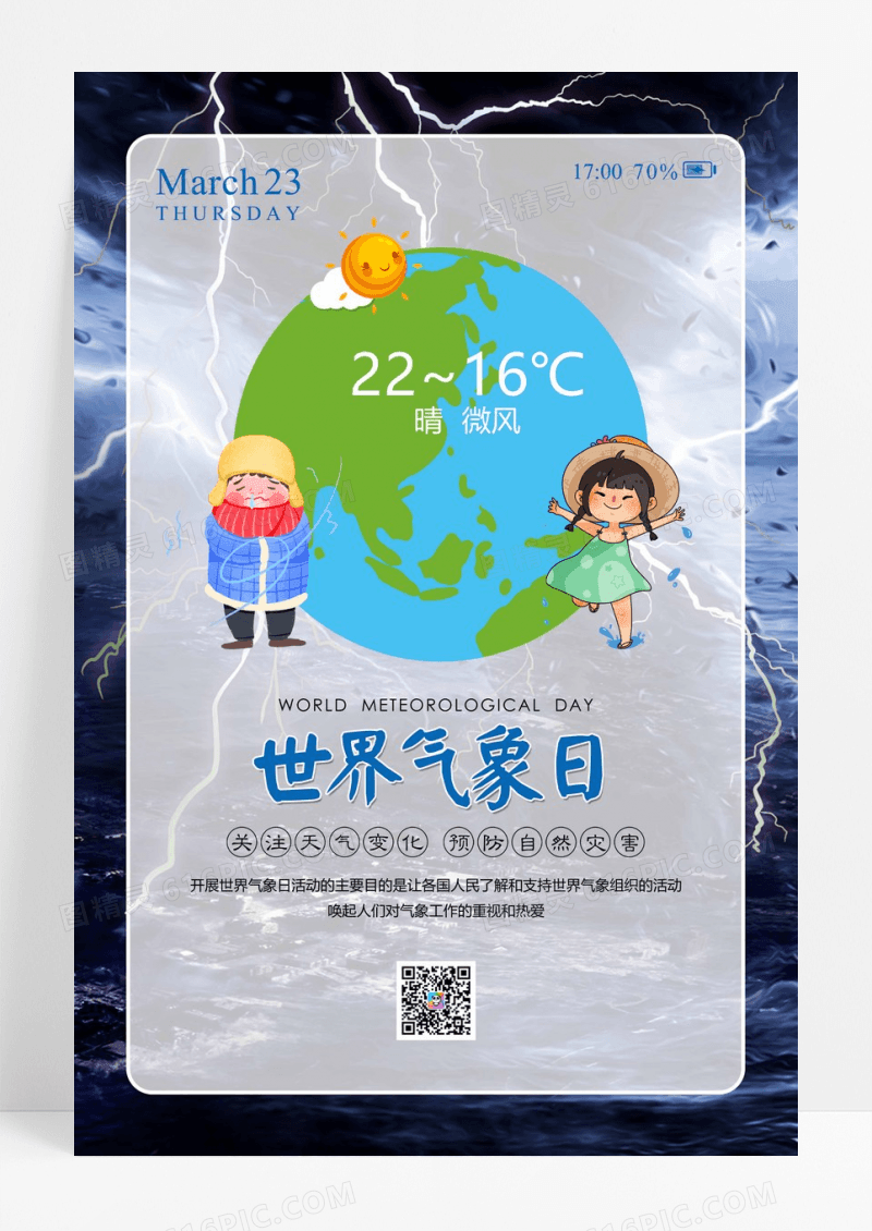 323世界气象日海报
