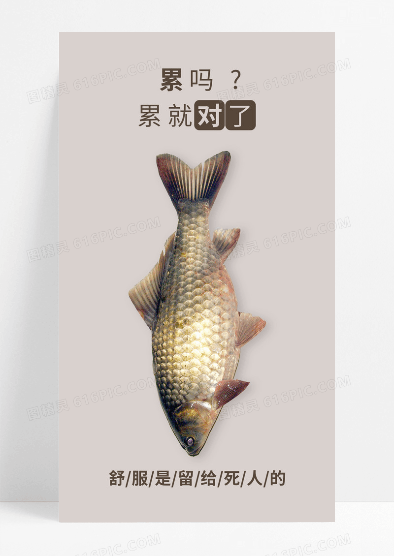励志努力日签手机海报配图图片