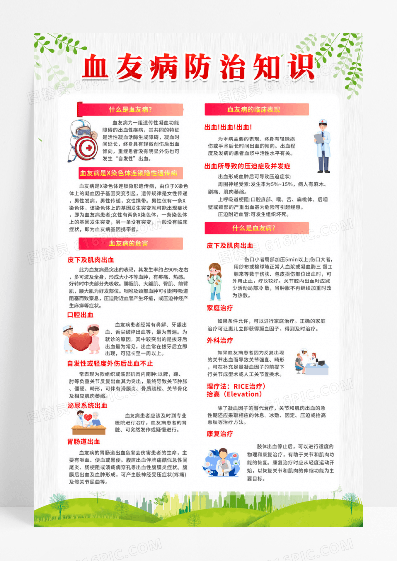 小清新血友病防止知识
