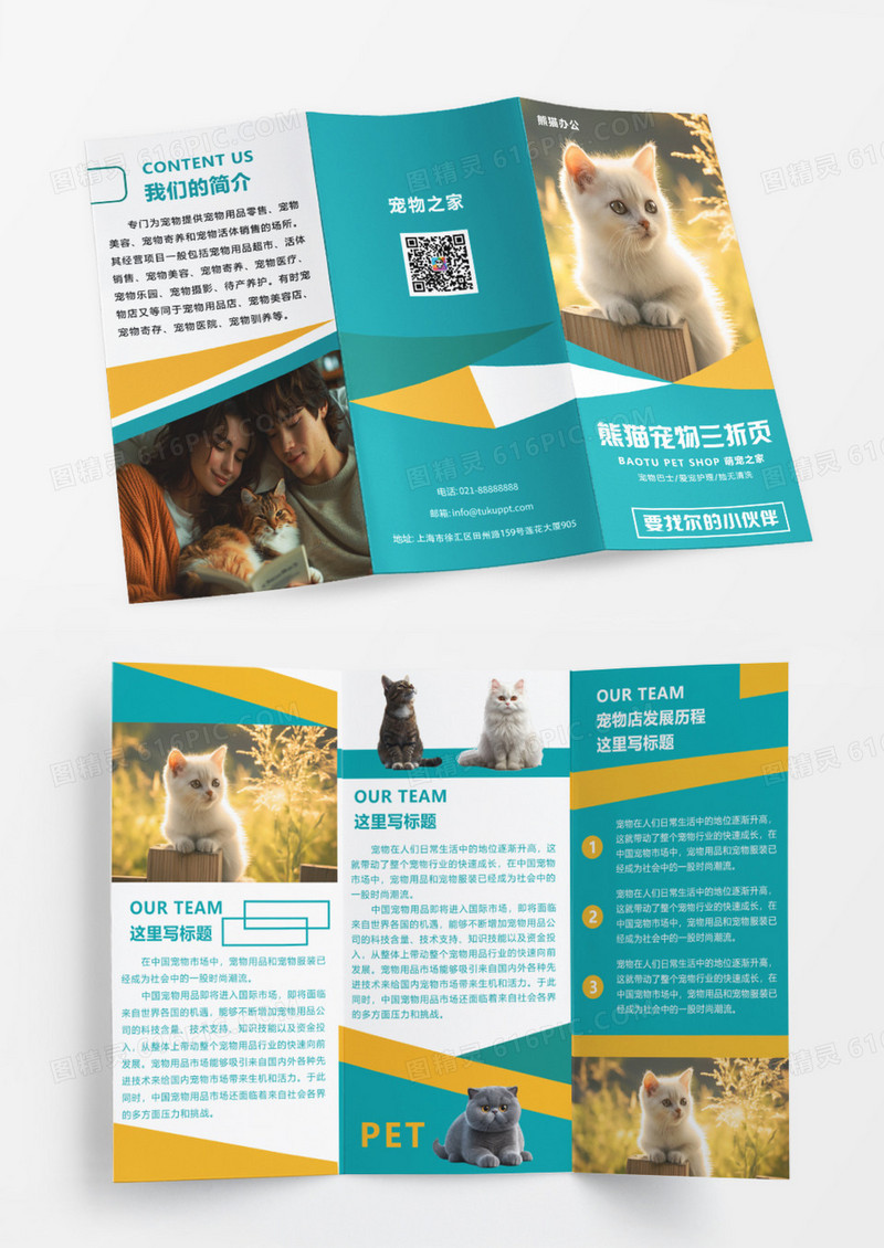 绿色简约宠物宣传宠物宣传