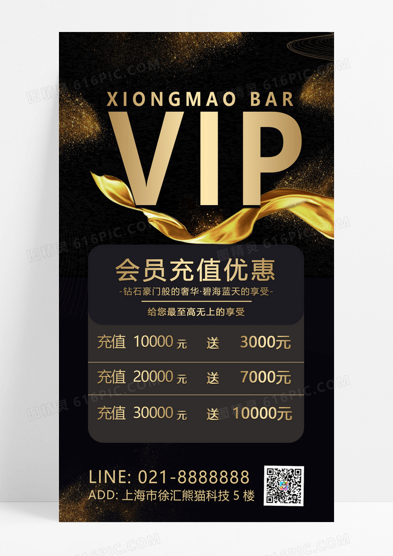 金色VIP会员充值优惠黑金会员日