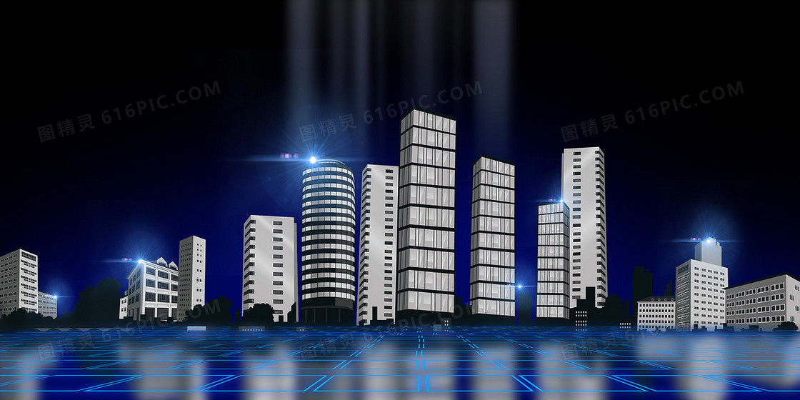 科技城市数码未来背景