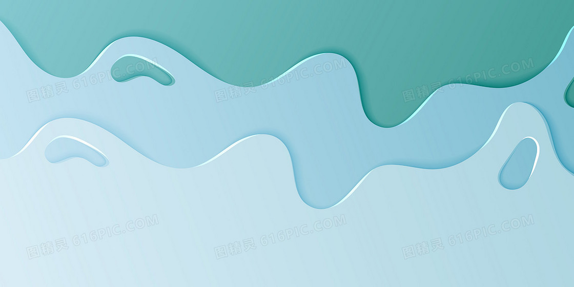 淡雅绿色流体抽象质感电商纹理背景图