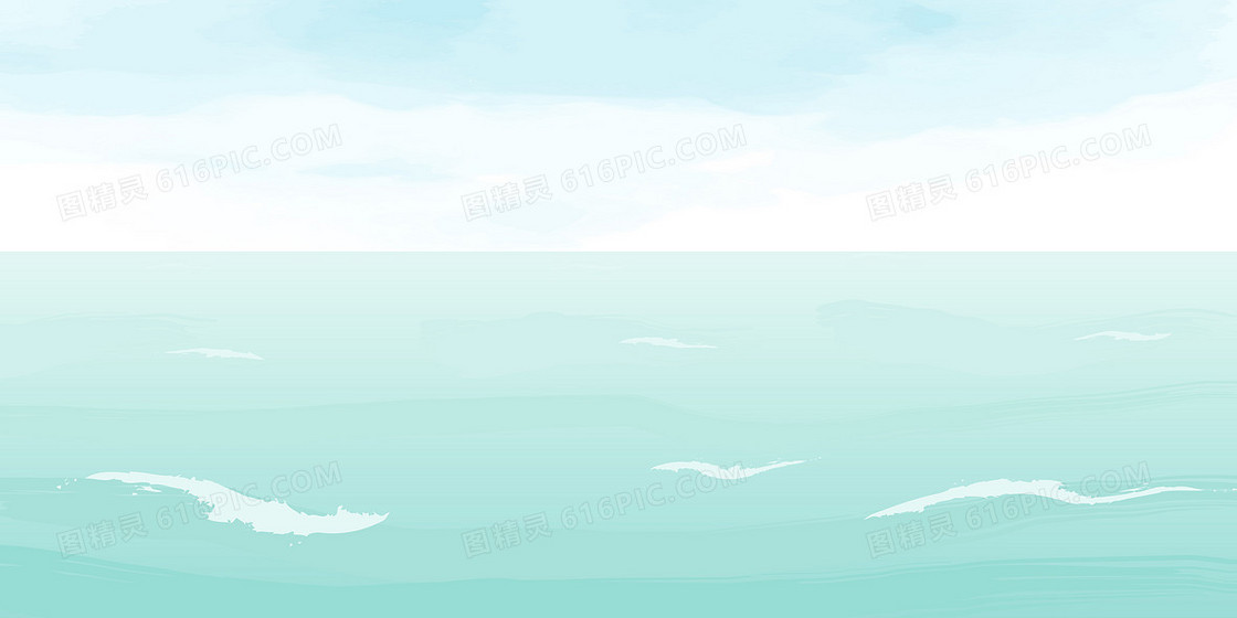海洋湖面水波清新背景图
