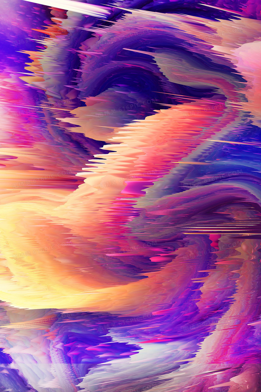 3D抽象扭曲色彩绚丽质感纹理背景