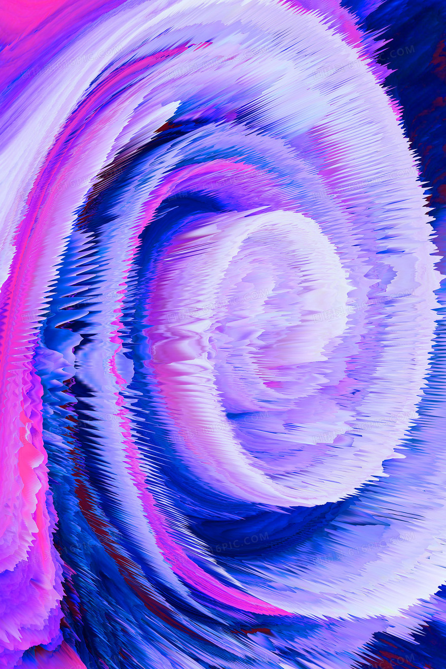 3D扭曲质感色彩抽象背景