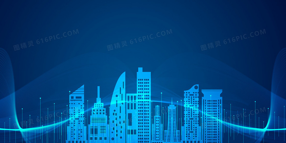 创意蓝色商务科技背景设计