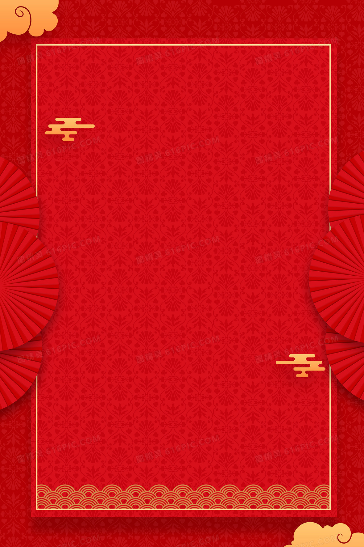 吉祥物2024龙年新年背景4724 × 2362jpgpsd大气中国风花朵灯笼喜庆