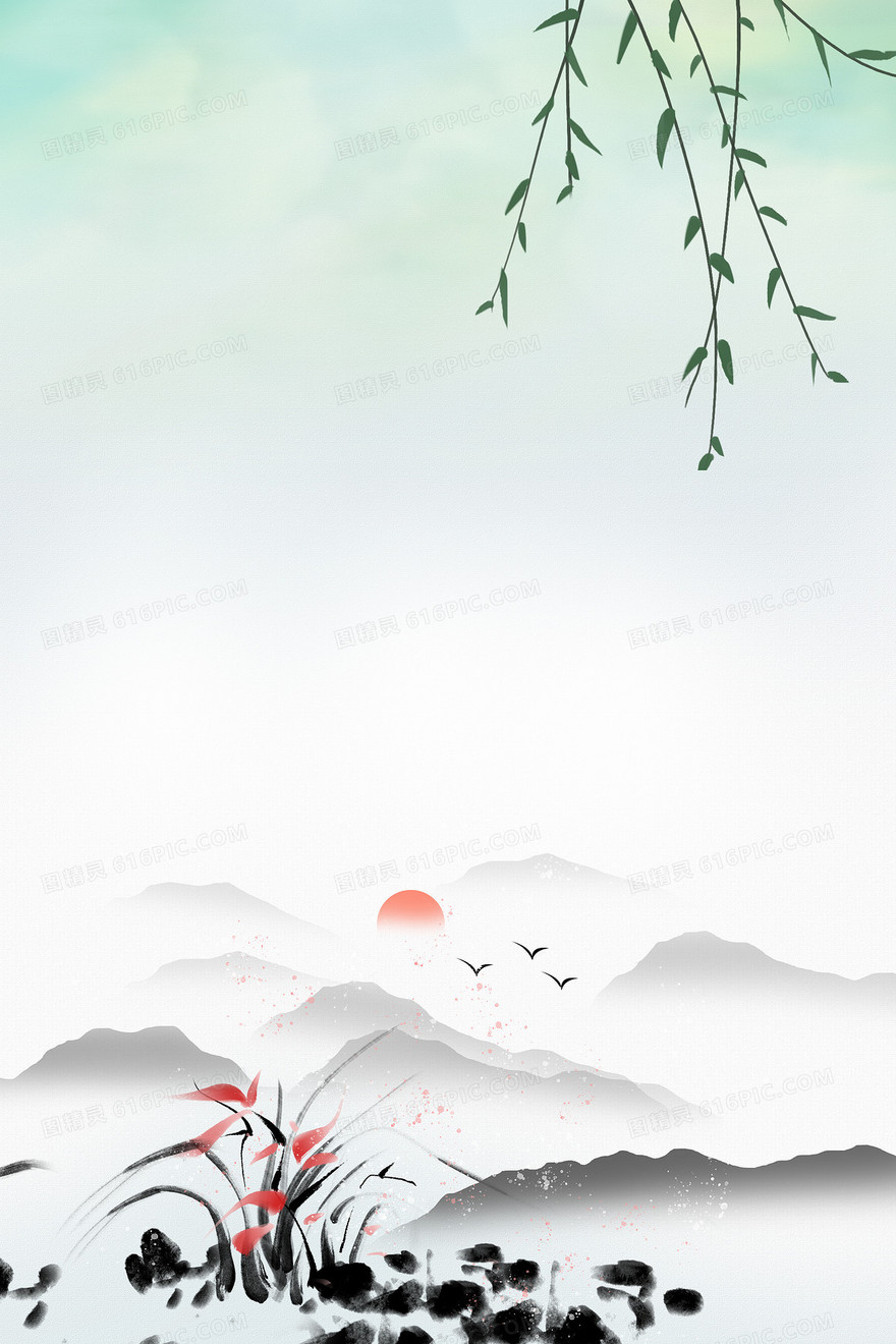 中国传统清明节二十四节气背景